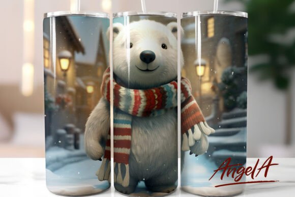 Download Polar Bear Cartoon / Bear Tumbler - Premium Bundle