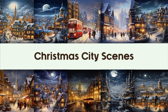 Download Christmas City Scenes Background - Premium Resources